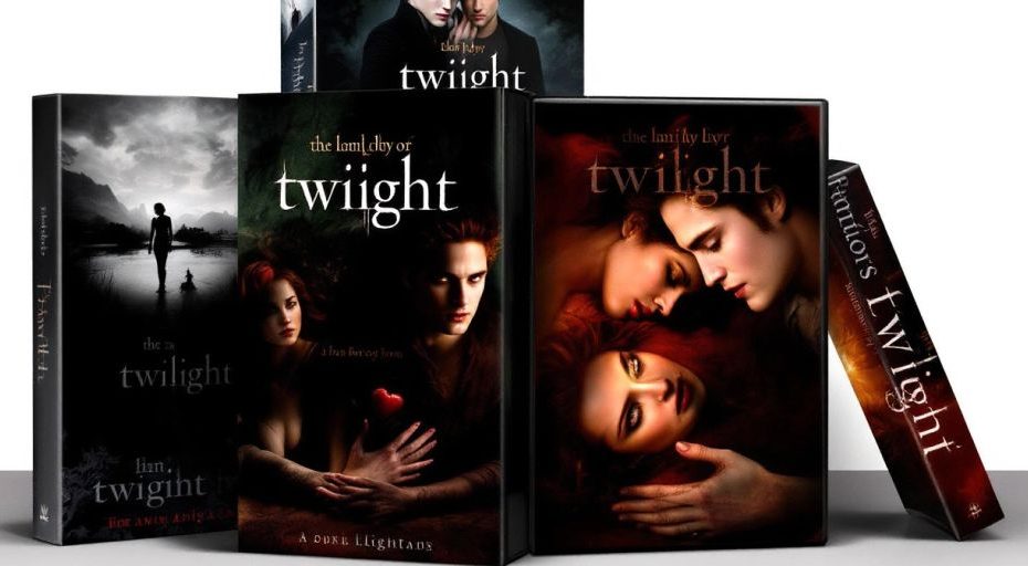 Capa dos livros da série Crepúsculo