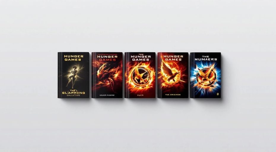 Capa dos livros da série Jogos Vorazes em ordem