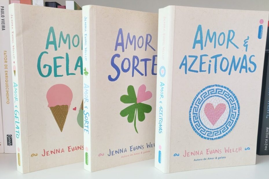 Ordem dos livros Amor e Gelato