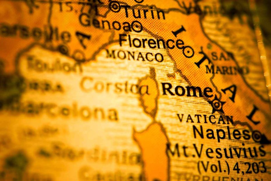 mapa de Roma